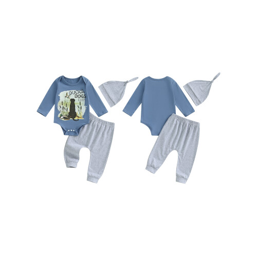 (12-18 Months, Blue) 3dílná sada pro a čepice. 1