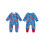 (0-3 Months, Blue) Rompertje voor pasgeboren hals, jumpsuit 2
