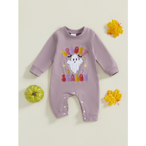 (6-12 Months, Purple) Dětské dívčí halloweenské písmenem ducha... 2