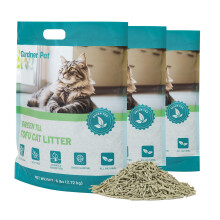 Gardner Pet Tofu Cat Litter Clumping, Green Tea Odor Control Extract, Dust-free and Easy Clumping, Flushable to Toliet, Suitable for Multi-Cat Homes,