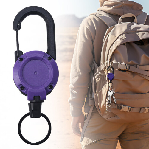 Robuste, einziehbare Schlüsselanhänger-Karabiner (4 Stück) 2
