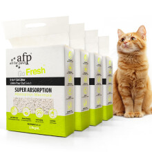 ALL FOR PAWS 5-in-1 Mixed Tofu Cat Litter, 24L (4Packs) Flushable | Rapid Clumping | Low Dust |7/24 Odor Control Nature Pellet Kitty Litter, Unscented