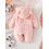 (9-12 Months, Pink) Macacão de inverno da moda. 5
