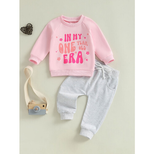 (12-18M, GRAY) Éadaí Breithlá do 2 phíosa 2