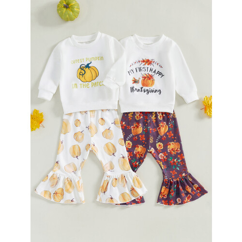 (18-24 Months, Ivory) Conjunto calça e de Graças. 2