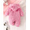 (9-12 Months, Red) Macacão de inverno da moda. 4