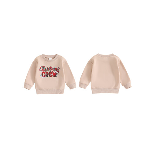 (12-18 Months, Khaki) Χριστουγεννιάτικη μπλούζα με μικρά αγόρια 1