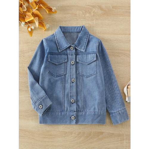 (1-2 Years, Blue) Giacca jeans bambino/a per l'autunno. 2