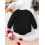 (6-12 Months, Black) Baba lányok fiú pulóver romper 4