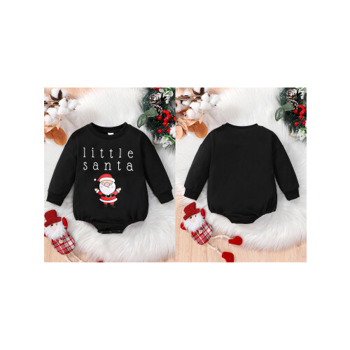 (0-3 Months, Black) Baba lányok fiú pulóver romper 1