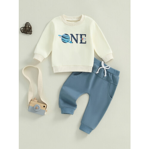 (6-12 Months, Blue) Ensemble pour petit à cordon. 2
