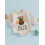 (0-3 Months, Beige) Baba Hálaadás Napi Buborékos Jumpsuit 4
