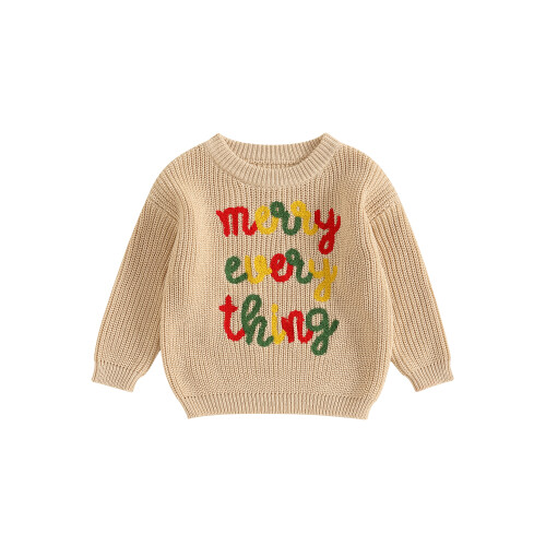 (18-24 Months, Khaki) Πουλόβερ νήπια κορίτσια φθινοπωρινά ρούχα