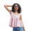 (L, Pink) Débardeur rayé à pour l'été. 1