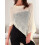 (M, Yellow) Poncho en maille le quotidien. 4