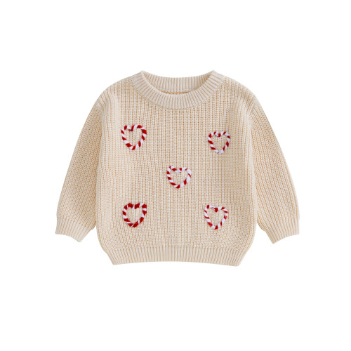 (18-24 Months, Khaki) Χριστουγεννιάτικα πουλόβερ μωρού βρεφικά πλεκτά.