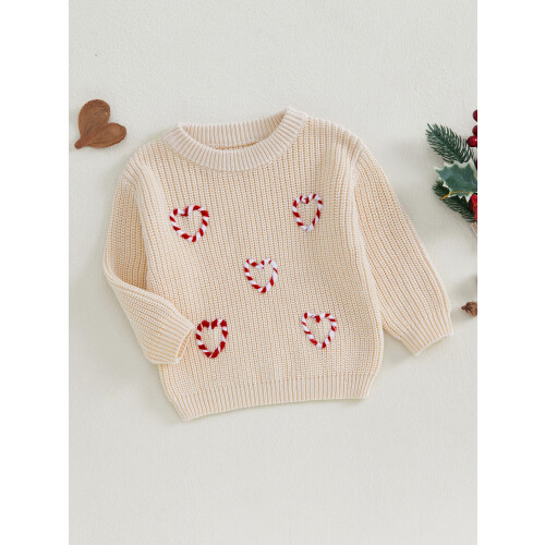 (12-18 Months, Khaki) Χριστουγεννιάτικα πουλόβερ μωρού βρεφικά πλεκτά. 2