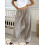 (S, Khaki) Γυναικείο oversized παντελόνι στη μέση 7