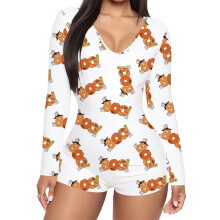 (S, White) Tuta da donna abbigliamento pigiama