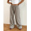 (S, Khaki) Γυναικείο oversized παντελόνι στη μέση 6
