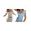 (S, Blue) Blusas femininas corset Moda streetwear. 3