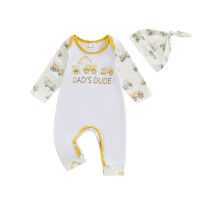 (18-24 Months, Yellow) Rompers Buachaillí Naíonán Jumpsuits Fómhar