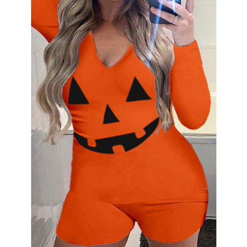 (XL, Orange) Mono de Halloween de dormir 1