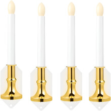 Bougie solaire d'extérieur étanche à ventouse, effet scintillant.
