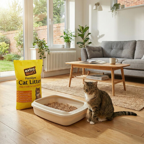 Extra Select Premium Wood Based Cat Litter, 15 L 2