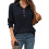 (S, Navy Blue) Γυναικείο Φούτερ Φθινοπωρινό, Καθημερινό, Ελαφρύ 1