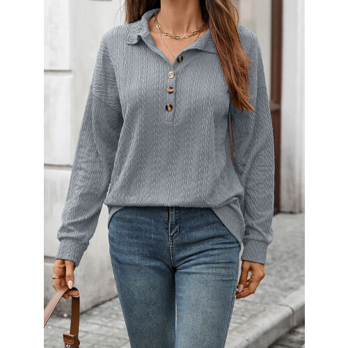 (XL, Light Blue) Γυναικείο Φούτερ Φθινοπωρινό, Καθημερινό, Ελαφρύ 2