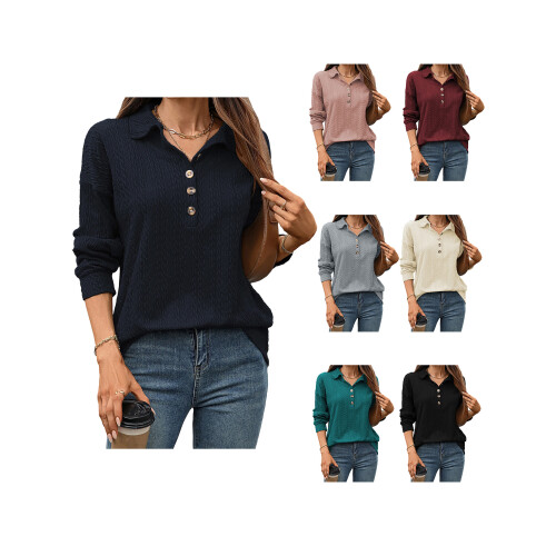 (S, Navy Blue) Γυναικείο Φούτερ Φθινοπωρινό, Καθημερινό, Ελαφρύ 2