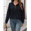 (S, Navy Blue) Γυναικείο Φούτερ Φθινοπωρινό, Καθημερινό, Ελαφρύ 4