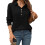 (XL, Black) Γυναικείο Φούτερ Φθινοπωρινό, Καθημερινό, Ελαφρύ 1