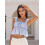 (XL, Sky Blue) Dámské tílko, top a klub 4