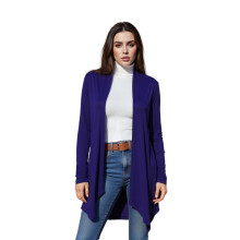 (L, Navy Blue) Női nyitott elejű felsőruházat kabát