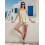 (M, Lemon Yellow) Γυναικεία αμάνικα casual για χαλάρωση 7