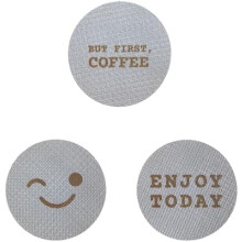 51 mm Puck Screen 3-pak – sitko filtrujące do espresso ze stali nierdzewnej wielokrotnego użytku, kompatybilne z uchwytem filtra