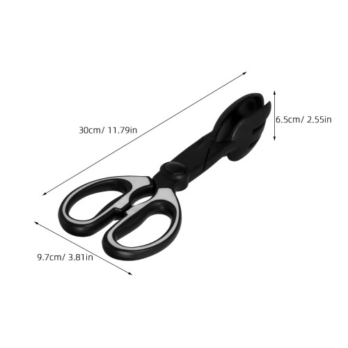 1Pcs Black Abs Scoop Gripper for Pet Owners with Ergonomically Designed Handle 1