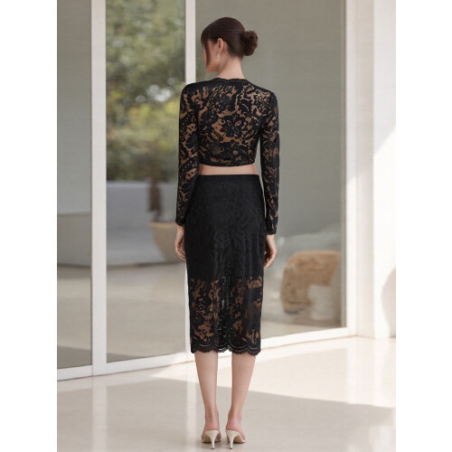 (S, Black) Γυναικεία καλοκαιρινά ρούχα φούστα Streetwear 2