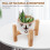 Support à fleurs en bois OUNONA pour pots de fleurs hauts 7