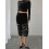 (XL, Black) Γυναικεία καλοκαιρινά ρούχα φούστα Streetwear 4