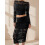 (XL, Black) Γυναικεία καλοκαιρινά ρούχα φούστα Streetwear 5