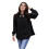 (XL, Black) Női Póló Hosszú Hétköznapi Hétköznapi 1
