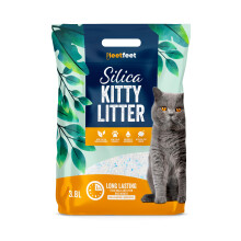 Natural Silica Cat Litter Crystals Cat Kitten Litter 3.8L | Pure Gel Crystal | Ultra Absorbent | Effective Odour Control | No Dust | Ultra Hygienic |