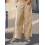 (L, Khaki) Pantalon ample d'été de serrage 4