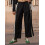 (S, Black) Pantalon ample d'été de serrage 4