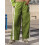 (M, Green) Pantalon ample d'été de serrage 6