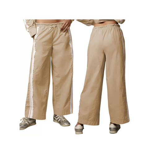 (L, Khaki) Pantalon ample d'été de serrage 1