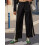 (S, Black) Pantalon ample d'été de serrage 7